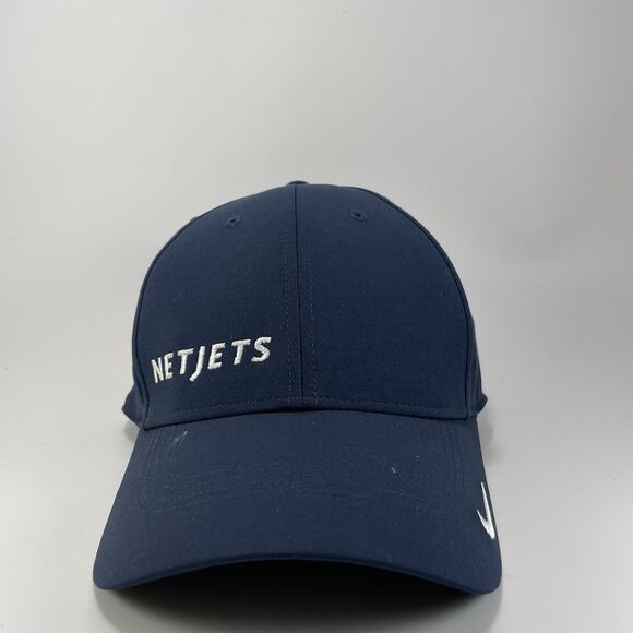 Nike Dri Fit Legacy 91 Baseball Cap Net Jets Navy Blue Strap Back NWT Running - Picture 1 of 9